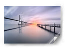 Puesta de sol en un puente tranquilo - Jesus M. Garcia | Cuadro decorativo de Canvas Lab