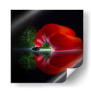 Pimiento rojo brillante - Wieteke de Kogel | Cuadro decorativo de Canvas Lab