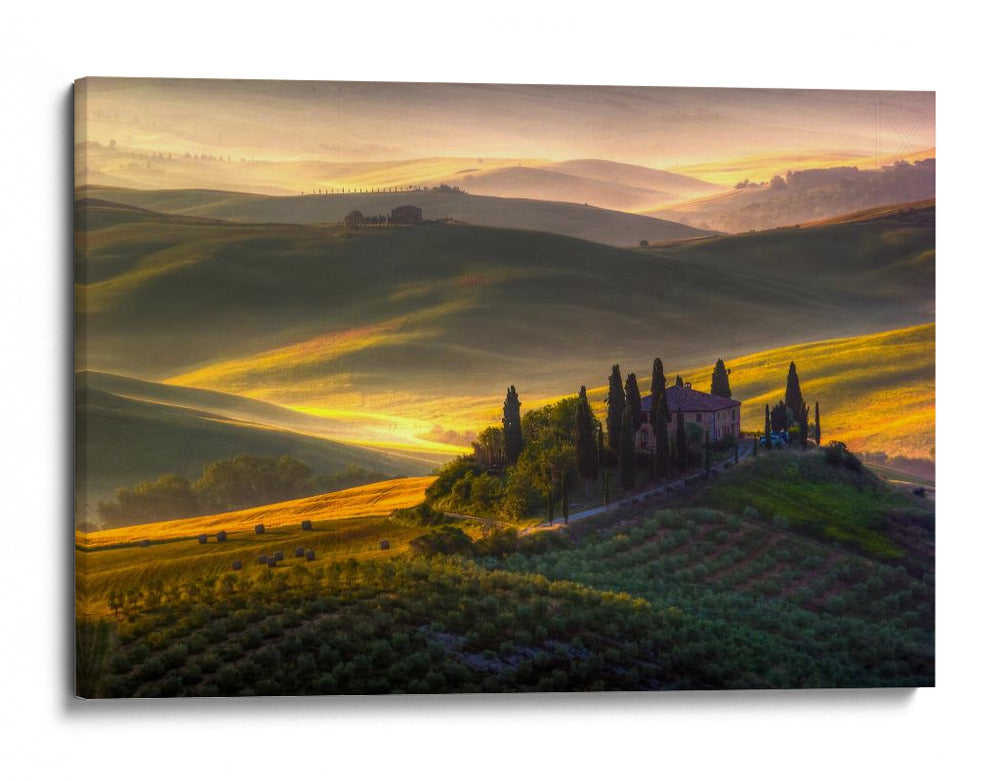 Paisaje brumoso de la Toscana - Francesco Riccardo Iacomino | Cuadro decorativo de Canvas Lab