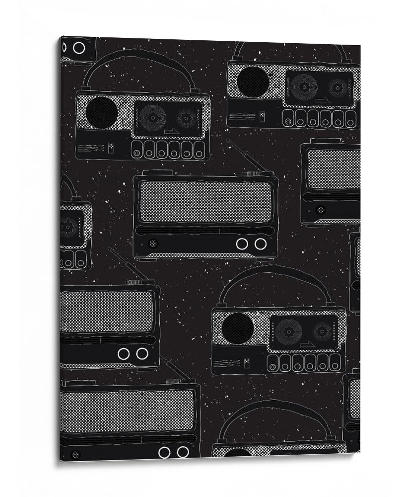 Reproductores de música de radio y cinta - Nicholas | Cuadro decorativo de Canvas Lab