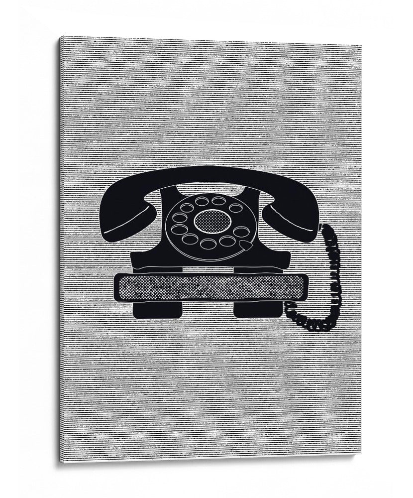 Teléfono de disco antiguo - Nicholas | Cuadro decorativo de Canvas Lab