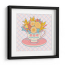 Taza de té de flores - Hiroko Hashimoto | Cuadro decorativo de Canvas Lab