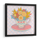 Taza de té de flores - Hiroko Hashimoto | Cuadro decorativo de Canvas Lab