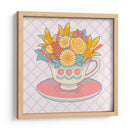 Taza de té de flores - Hiroko Hashimoto | Cuadro decorativo de Canvas Lab