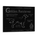 Blueprint Golden Retriever - Ethan Harper | Cuadro decorativo de Canvas Lab