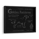 Blueprint Golden Retriever - Ethan Harper | Cuadro decorativo de Canvas Lab