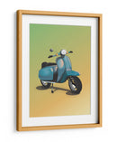 Scooter Azul Vintage - Nicholas | Cuadro decorativo de Canvas Lab