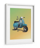 Scooter Azul Vintage - Nicholas | Cuadro decorativo de Canvas Lab