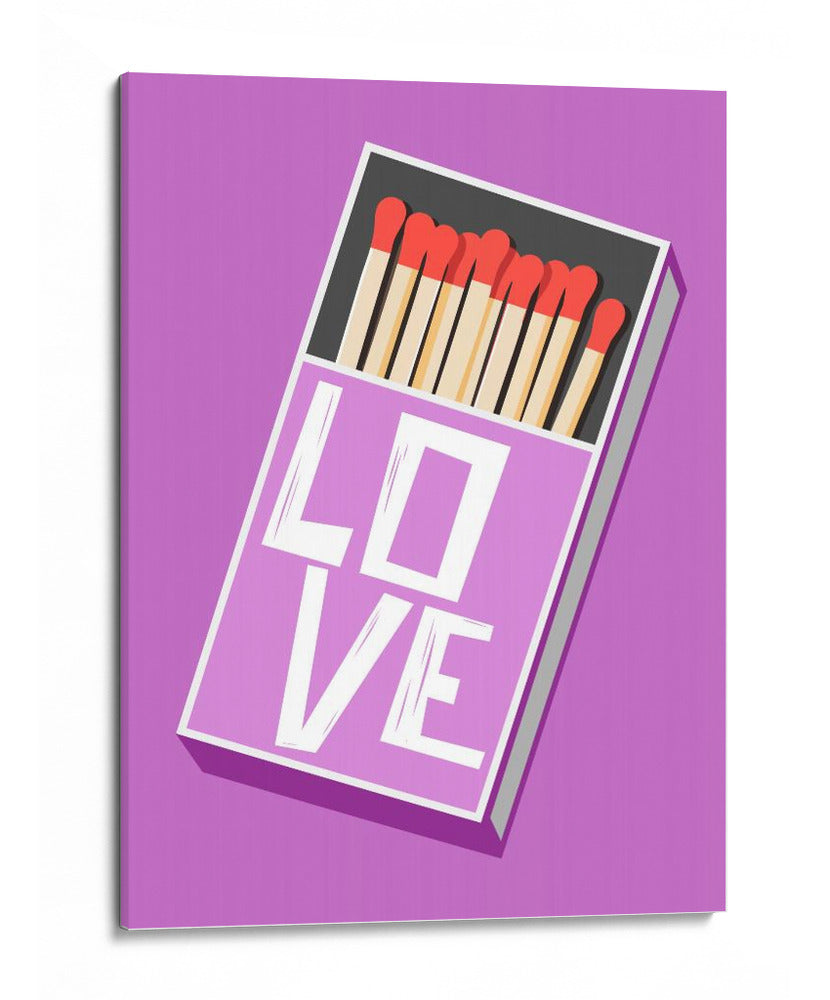 Romance de cerillas - Love - Andreas Magnusson | Cuadro decorativo de Canvas Lab