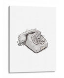 Teléfono antiguo con pequeños fragmentos - Borgenhag Holmqvist | Cuadro decorativo de Canvas Lab