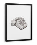 Teléfono antiguo con pequeños fragmentos - Borgenhag Holmqvist | Cuadro decorativo de Canvas Lab