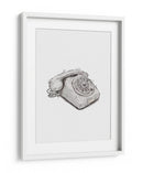 Teléfono antiguo con pequeños fragmentos - Borgenhag Holmqvist | Cuadro decorativo de Canvas Lab