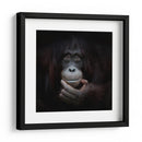 Retrato reflexivo de un orangután - Antje Wenner-Braun | Cuadro decorativo de Canvas Lab