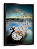 Reloj de bolsillo surrealista Océano - Sandy Wijaya | Cuadro decorativo de Canvas Lab