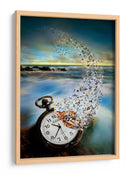 Reloj de bolsillo surrealista Océano - Sandy Wijaya | Cuadro decorativo de Canvas Lab