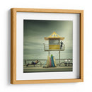 Torre amarilla de socorristas en la playa - Adrian Donoghue | Cuadro decorativo de Canvas Lab