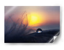 Resplandor de atardecer con gotas de agua - Peep Loorits | Cuadro decorativo de Canvas Lab