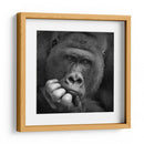 Retrato de un gorila pensativo - Antje Wenner-Braun | Cuadro decorativo de Canvas Lab