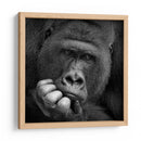 Retrato de un gorila pensativo - Antje Wenner-Braun | Cuadro decorativo de Canvas Lab