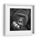 Retrato de un gorila pensativo - Antje Wenner-Braun | Cuadro decorativo de Canvas Lab