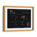 Blueprint Pug - Ethan Harper | Cuadro decorativo de Canvas Lab