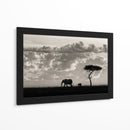 Safari de familia de elefantes - Mario Moreno | Cuadro decorativo de Canvas Lab