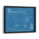 Blueprint Basset Hound - Ethan Harper | Cuadro decorativo de Canvas Lab