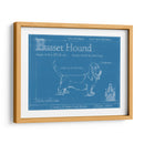 Blueprint Basset Hound - Ethan Harper | Cuadro decorativo de Canvas Lab