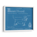 Blueprint Basset Hound - Ethan Harper | Cuadro decorativo de Canvas Lab