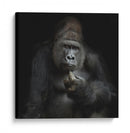 Retrato reflexivo de un gorila - Antje Wenner-Braun | Cuadro decorativo de Canvas Lab