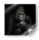 Retrato reflexivo de un gorila - Antje Wenner-Braun | Cuadro decorativo de Canvas Lab