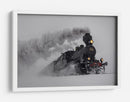 Tren de vapor de invierno - Harri Aho | Cuadro decorativo de Canvas Lab