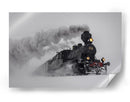 Tren de vapor de invierno - Harri Aho | Cuadro decorativo de Canvas Lab