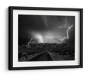 Tormenta eléctrica en la carretera del desierto - Yvette Depaepe | Cuadro decorativo de Canvas Lab