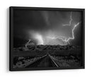 Tormenta eléctrica en la carretera del desierto - Yvette Depaepe | Cuadro decorativo de Canvas Lab