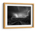 Tormenta eléctrica en la carretera del desierto - Yvette Depaepe | Cuadro decorativo de Canvas Lab
