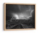 Tormenta eléctrica en la carretera del desierto - Yvette Depaepe | Cuadro decorativo de Canvas Lab