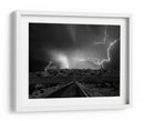 Tormenta eléctrica en la carretera del desierto - Yvette Depaepe | Cuadro decorativo de Canvas Lab
