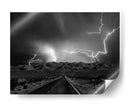 Tormenta eléctrica en la carretera del desierto - Yvette Depaepe | Cuadro decorativo de Canvas Lab