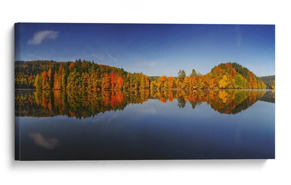 Reflejos otoñales vibrantes - Burger Jochen | Cuadro decorativo de Canvas Lab