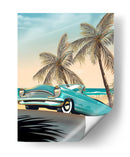 Vacaciones en la playa vintage - Nicholas | Cuadro decorativo de Canvas Lab