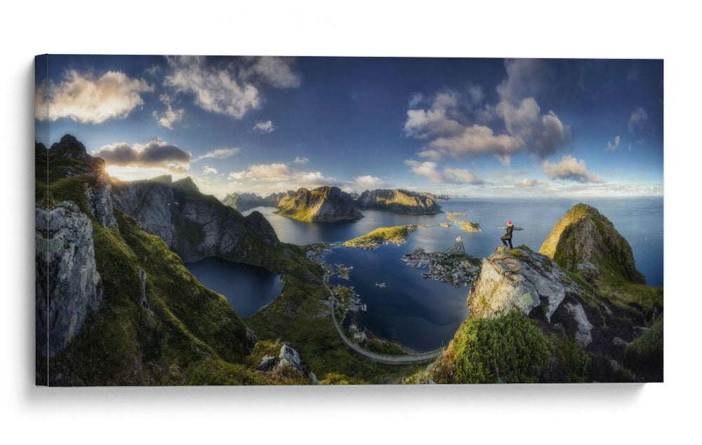 Vista de las montañas Lofoten - Dr. Nicholas Roemmelt | Cuadro decorativo de Canvas Lab