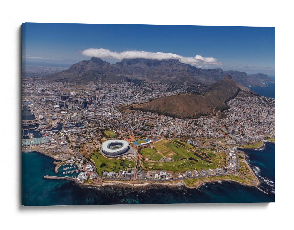 Vista aérea de Ciudad del Cabo - Michael Jurek | Cuadro decorativo de Canvas Lab