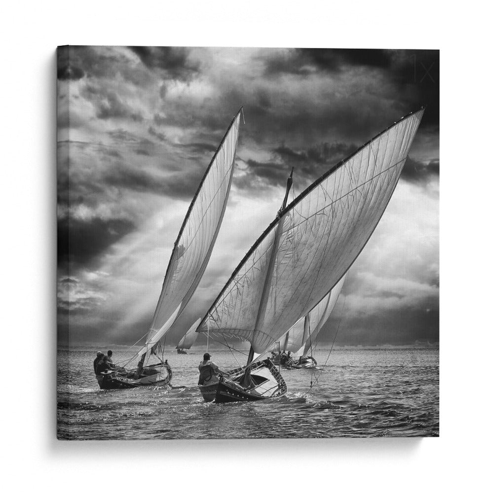 Una regata de vela llena de emoción - Angel Villalba | Cuadro decorativo de Canvas Lab