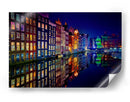 Vibrante noche en Canal City - Juan Pablo de | Cuadro decorativo de Canvas Lab