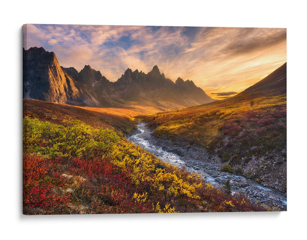 Valle del Río Dorado - Chris Moore | Cuadro decorativo de Canvas Lab