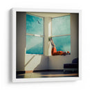 Vista desde la ventana con las piernas levantadas - ambra | Cuadro decorativo de Canvas Lab