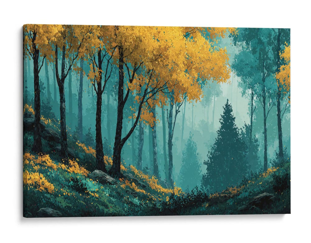 Hojas doradas - DIEGO D L | Cuadro decorativo de Canvas Lab