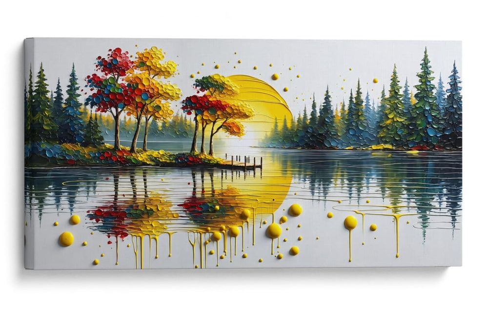 Color en la Laguna - Caperh | Cuadro decorativo de Canvas Lab