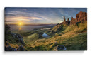 Amanecer dorado en Old Man Storr - Christian Schweiger | Cuadro decorativo de Canvas Lab